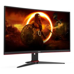 AOC 27" 3-Side Frameless Curved Gaming Monitor (C27G2ZE/BK), 1920 x 1080, 0.5ms, HDMI, DP, 240Hz, 6 Game Modes, VESA